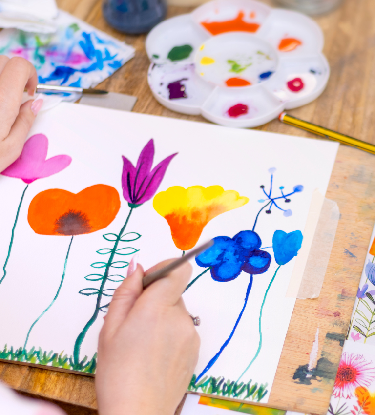 Therapists are Cbush, paul and Associates use Art Therapy as a way to help teens and young adults in Northern VA to express their emotions.